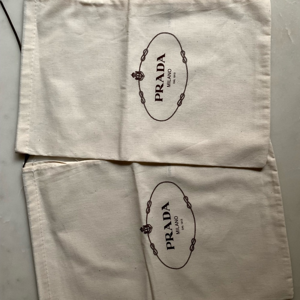 Pair of brand new Prada dust bags